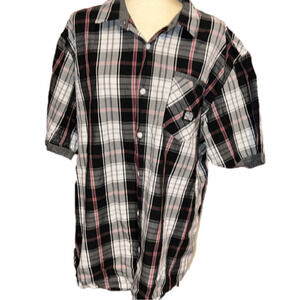 Parish Nation Men’s Plaid Button Shirt 2X